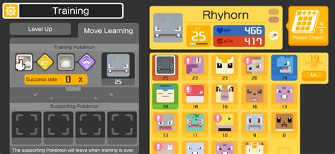 pokemon quest move learning|pokemon quest move training.